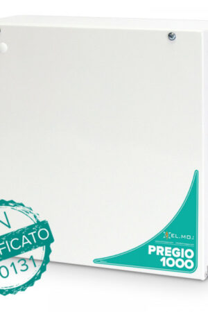 ELMO PREGIO1000BM Centrale serie PREGIO 8/16 ingressi esp. a 48 cablati/wireless in contenitore metallico maggiorato BOXM.