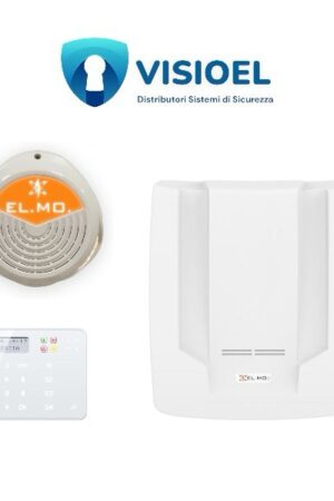 ELMO P2407 KIT CENTRALE SERIE PREGIO 1000 – 8/16 ING. ESP. 48 CABLATI/ Wireless case plastico + ANIMA B + SIRENA SA5000