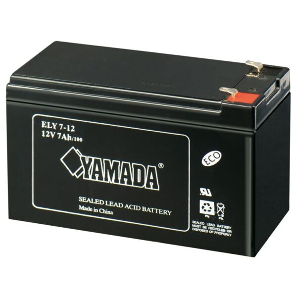 BATTERIA AL PIOMBO 12V 7AH per centrali allarme e impianti antifurto