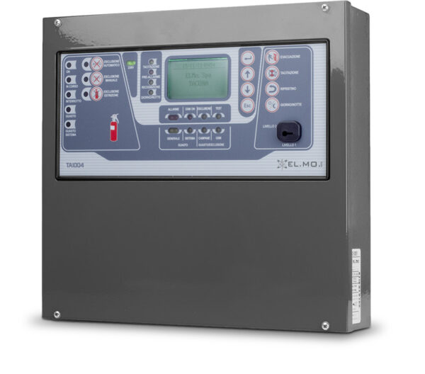 ELMO TA1004 Centrale incendio convenzionale di rivelazione 4 zone case L 340X H 305X P143 mm USB