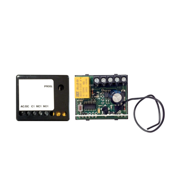 VDS E142 ricevente da esterno 433 Mhz 1 CH con box 12/24V